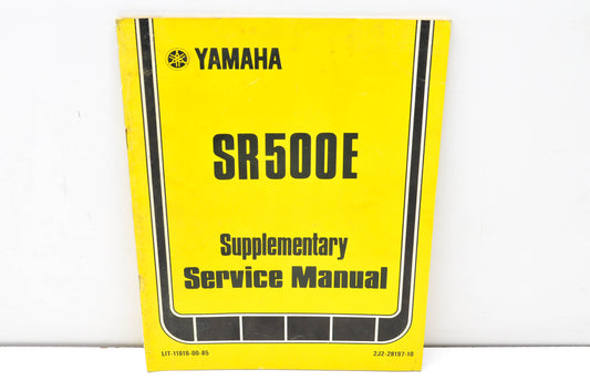 OEM Yamaha LIT-11616-00-85 SR500E Supplementary Service Manual