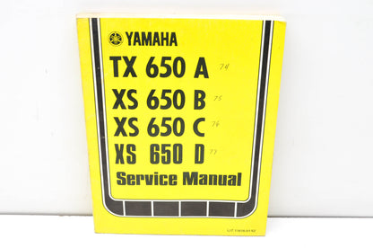 OEM Yamaha TX650A, XS650B, XS650C, XS650DService Manual
