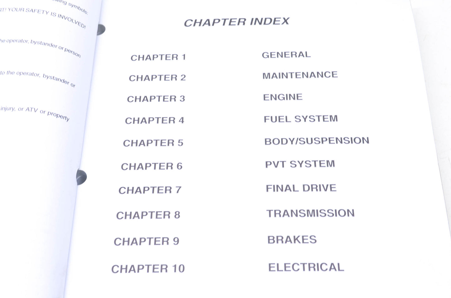 OEM Polaris 9918063 Service Manual 03 Magnum 330/500