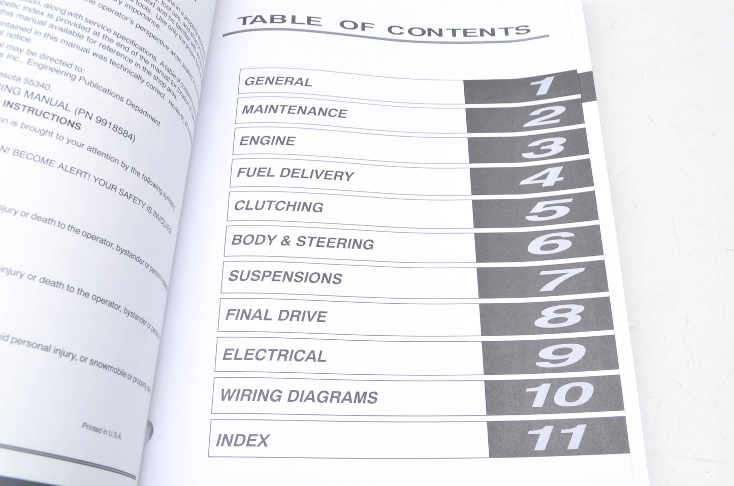 OEM Polaris 9918584 Service Manual 04 Touring