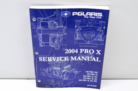 OEM Polaris 9918588 Service Manual 04 Pro X