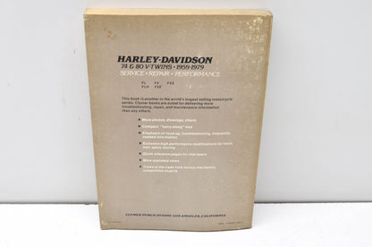 Clymer Harley-Davidson 74 & 80 V-TWINS 1959-1979 Service Repair Performance Manu