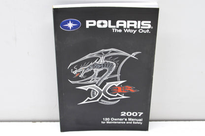 OEM Polaris 9920513 2007 120Owner's Manual For Maintenance & Safety NOS