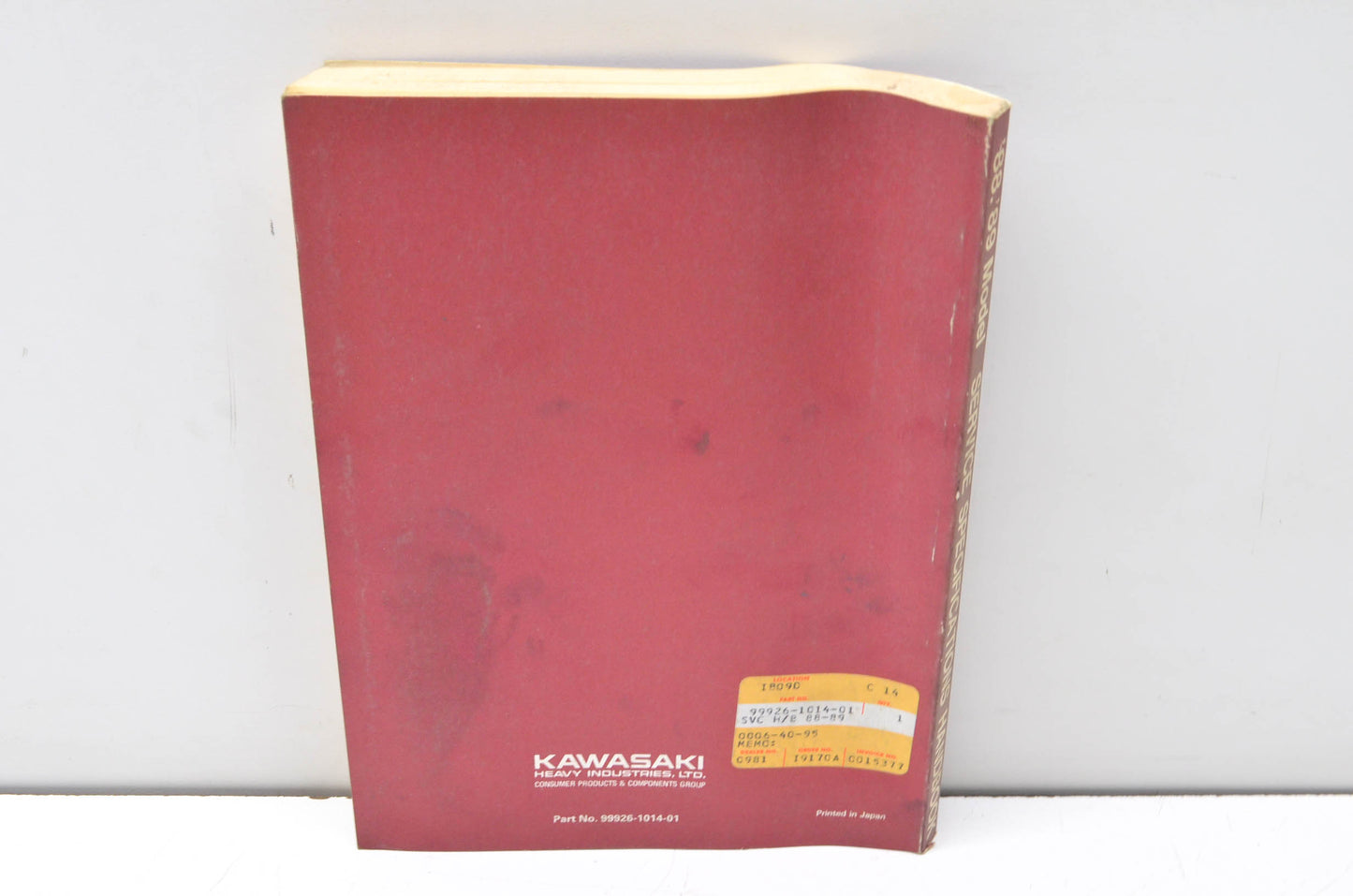 OEM Kawasaki 99926-1014-01 Service Hand Book 88-89