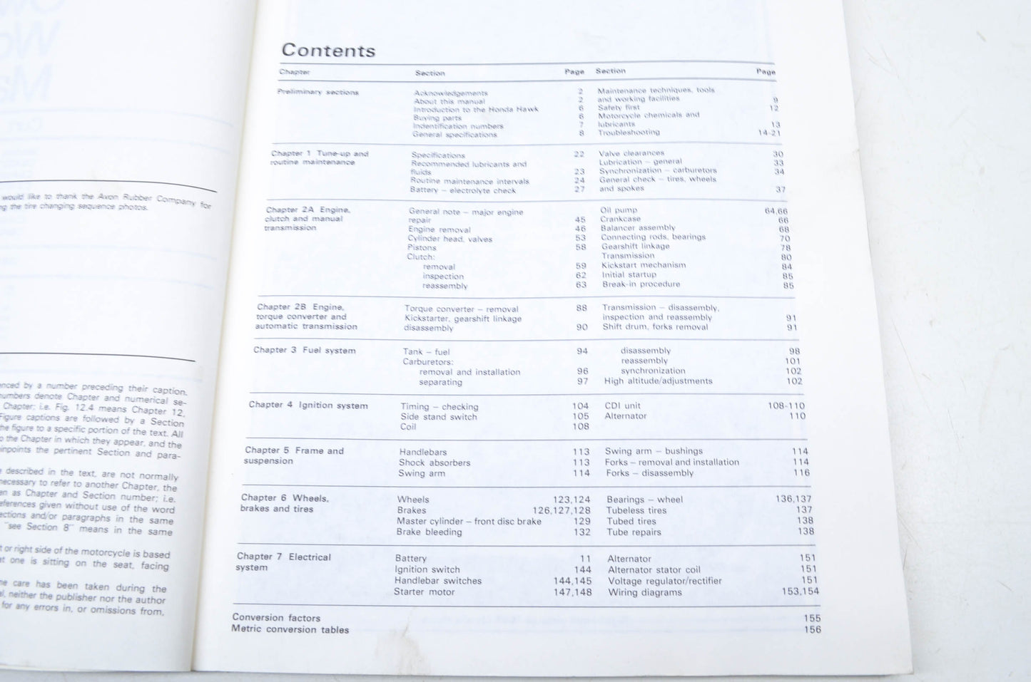 Haynes Honda Hawk 400 Twins 395cc 1978-1981 Owner's Workshop Manual
