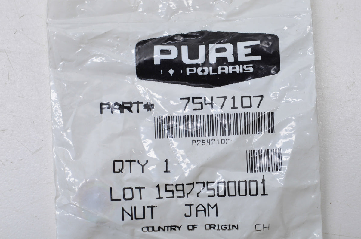 OEM Polaris 7547107 Hex Jam Nut 5/16-18 NOS