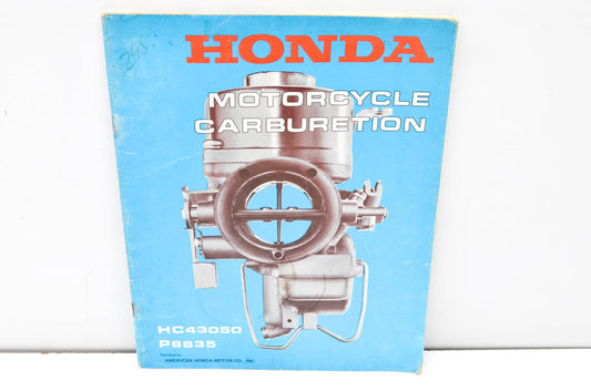 OEM Honda Motorcycle Carburetor HC43050 & P8635 Manual