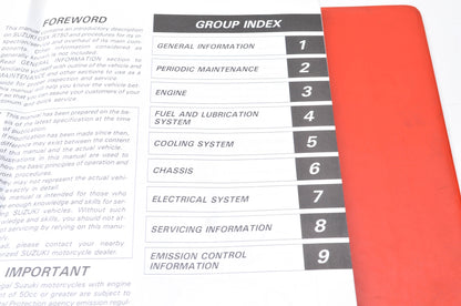 OEM Suzuki 99500-37080-03E GSX-R750 Service Manual