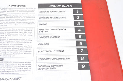OEM Suzuki 99500-38030-03E Service Manual VZ800 1997-04