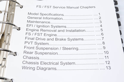 OEM Polaris 9920472 Service Manual 2006-2014 FS/FST