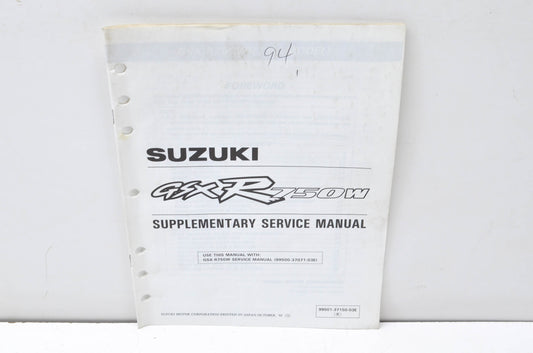 OEM Suzuki 99501-37150-03E GSX-R750W Service Manual