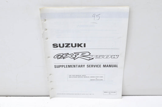 OEM Suzuki 99501-37170-03E GSXR1750W Supplementary Service Manual