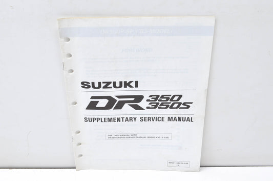 OEM Suzuki 99501-43010-03E DR350 & DR350S Supplementary Service Manual