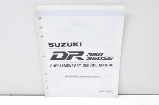 OEM Suzuki 99501-43070-03E DR350 & DR350SE Supplementary Service Manual