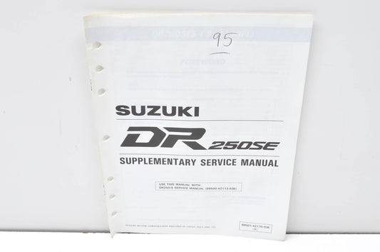 OEM Suzuki 99501-42170-03E DR250SE Supplementary Service Manual