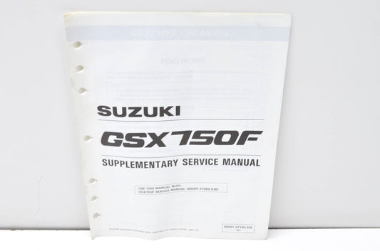 OEM Suzuki 99501-37190-03E GSX750F Supplementary Service Manual