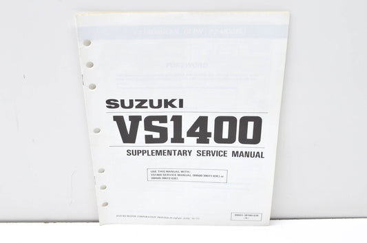 OEM Suzuki 99501-39180-03E VS1400 Supplementary Service Manual NOS