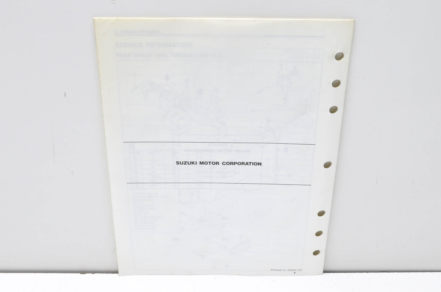 OEM Suzuki 99501-35130-03E RF600R Service Manual