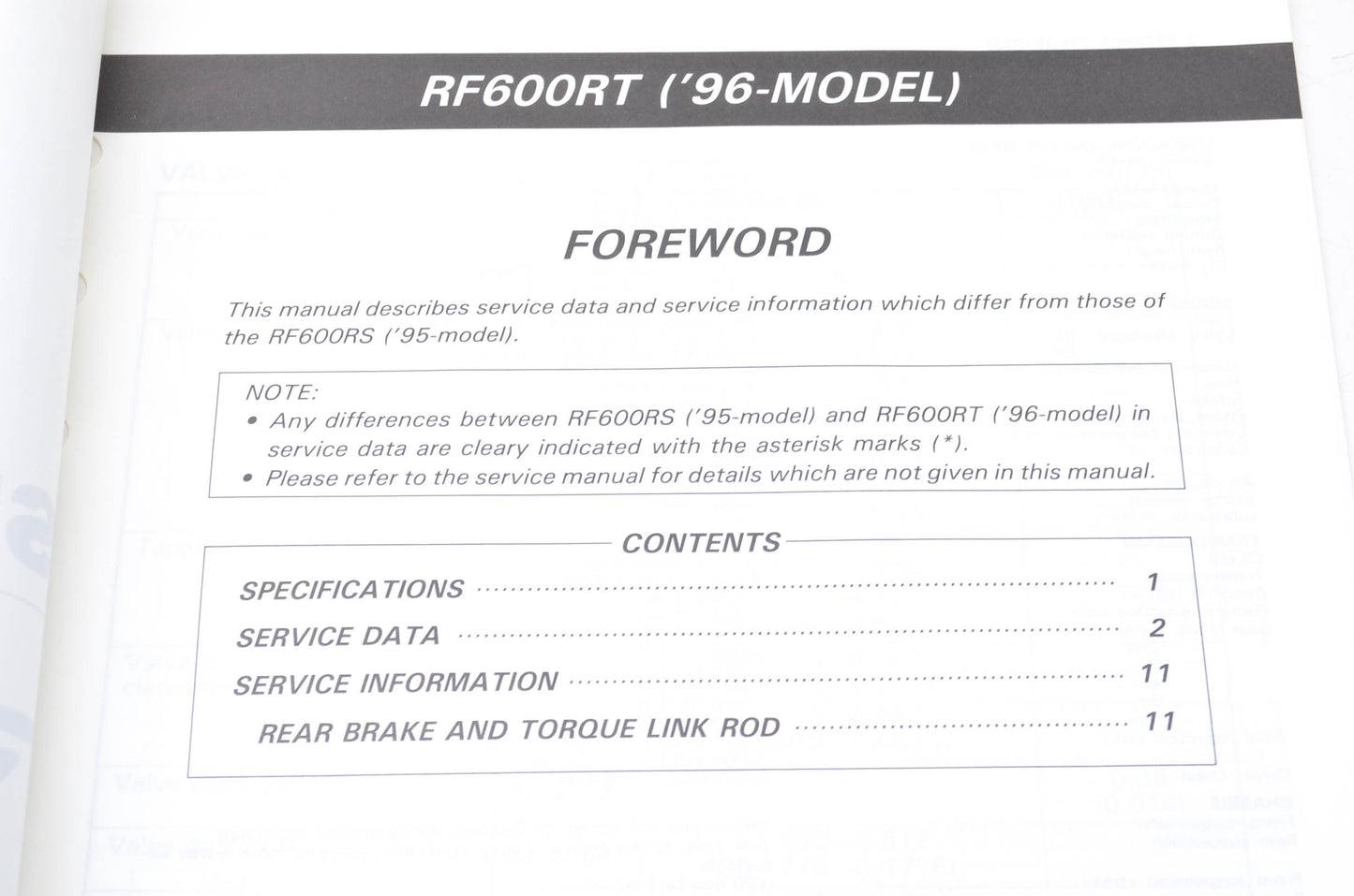 OEM Suzuki 99501-35130-03E RF600R Service Manual