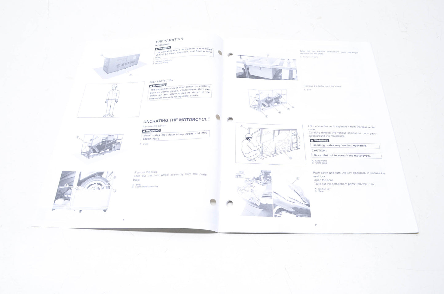 OEM Suzuki 99505-01007-03E AN400K7 Assembly & Pre-Delivery Service Guide