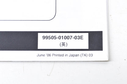 OEM Suzuki 99505-01007-03E AN400K7 Assembly & Pre-Delivery Service Guide