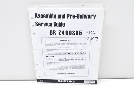 OEM Suzuki 99505-01055-03E DR-Z400SK5 Assembly & Pre-Delivery Service Guide w/ S