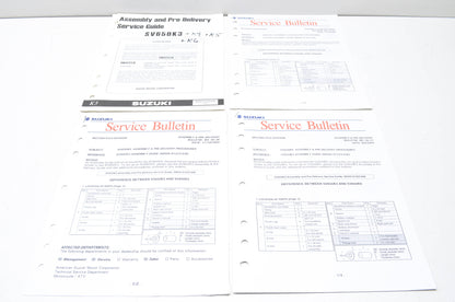 OEM Suzuki 99505-01223-03E SV650K3 Assembly & Pre-Delivery Service Guide w/ Supp
