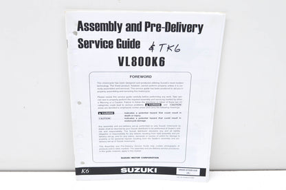 OEM Suzuki 99505-01026-03E VL800K6 Assembly & Pre-Delivery Service Guide w/ Supp