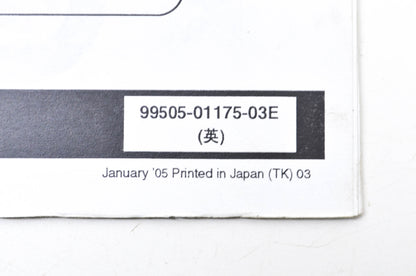 OEM Suzuki 99505-01175-03E VZ800K5 Assembly & Pre-Delivery Service Guide w/ Supp
