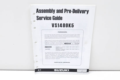 OEM Suzuki 99505-01025-03E VS1400K5 Assembly & Pre-Delivery Service Guide