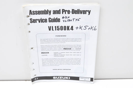 OEM Suzuki 99505-01074-03E VL1500K4 Assembly & Pre-Delivery Service Guide w/ Sup
