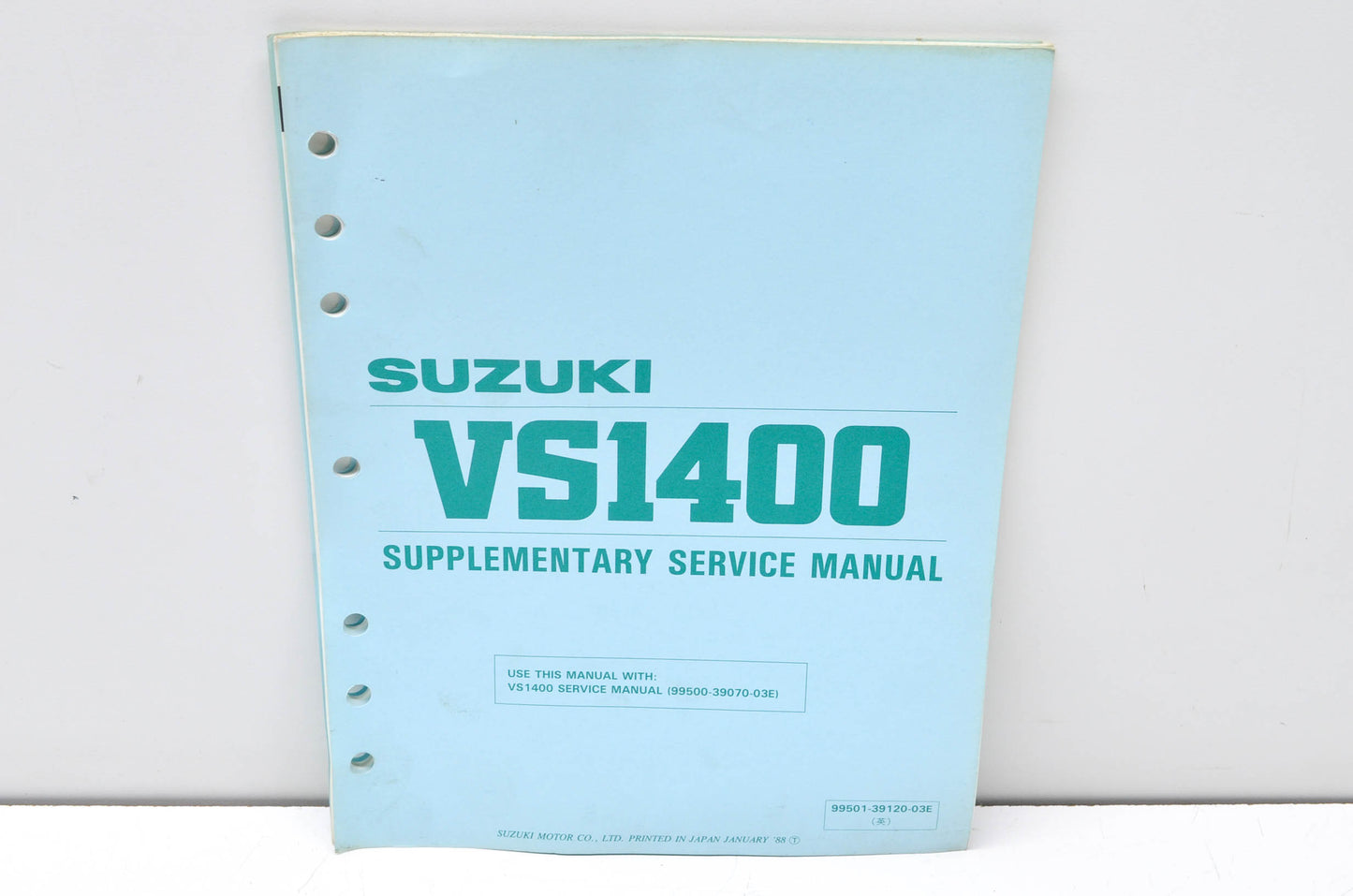 OEM Suzuki 99501-39120-03E VS1400 Supplementary Service Manual