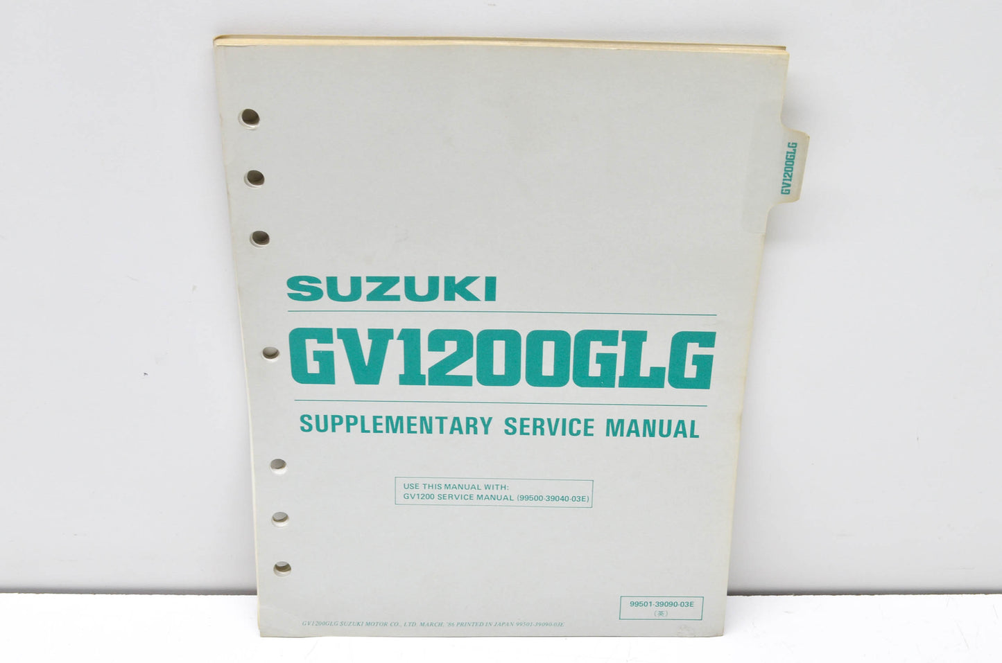 OEM Suzuki 99501-39090-03E GV1200GL Service Manual