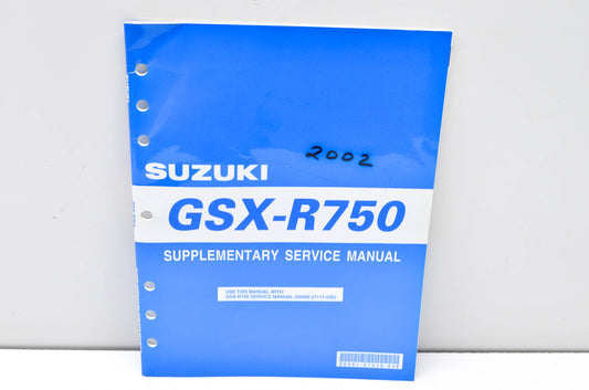OEM Suzuki 99501-37210-03E GSX-R750 Supplementary Service Manual NOS