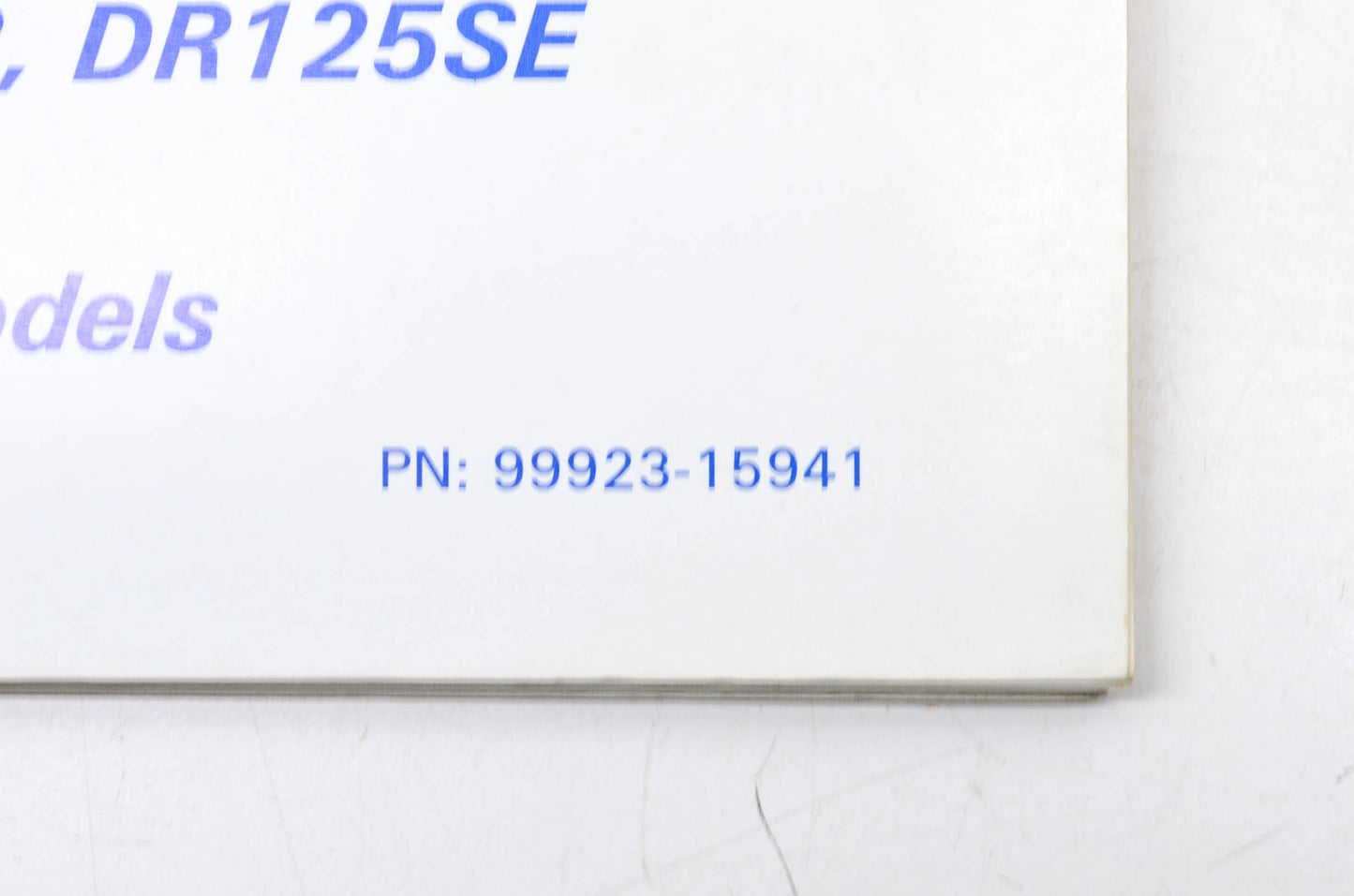 OEM Suzuki 99923-15941 1994 Model Technical Update Seminars Manual