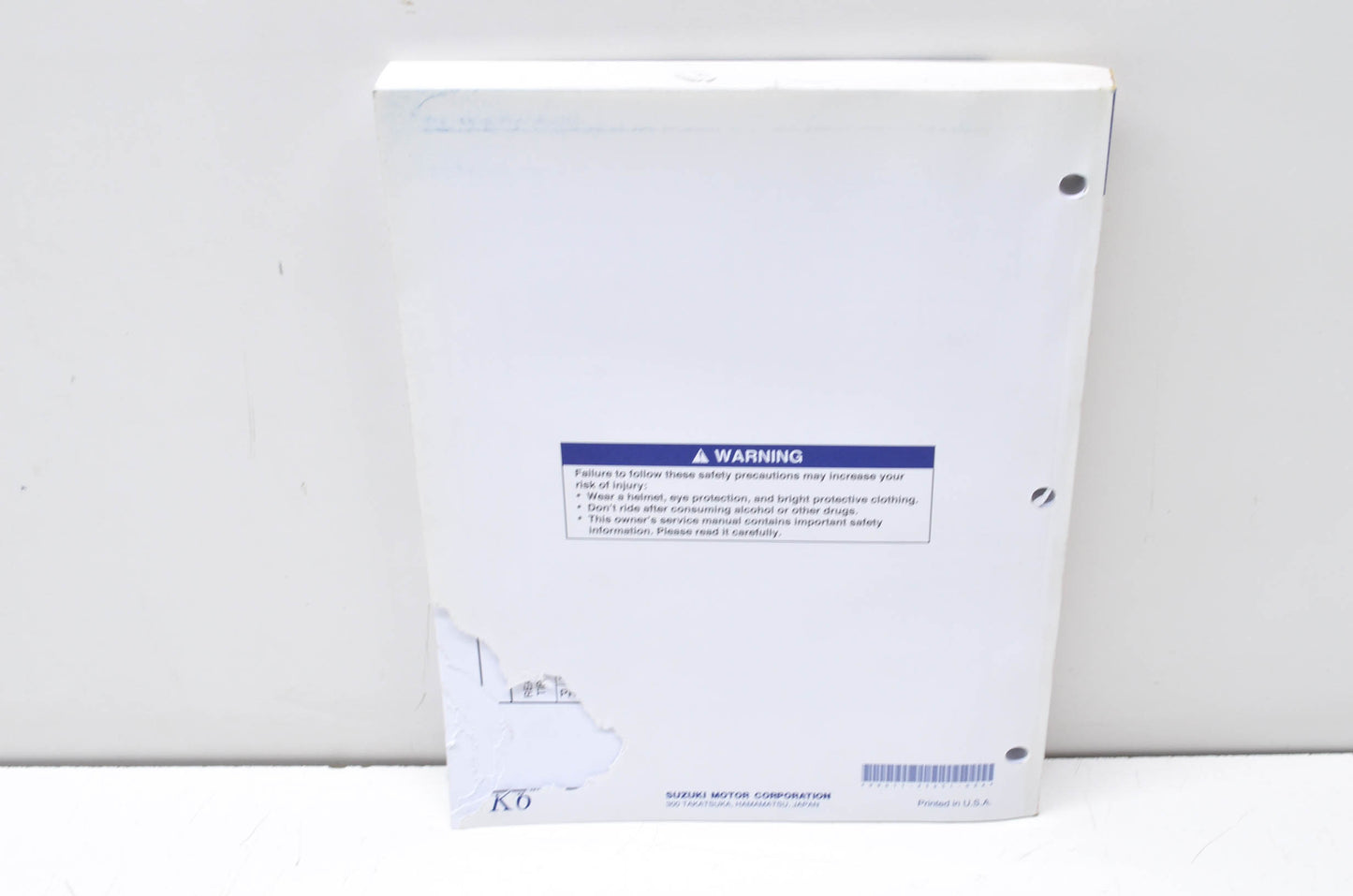 OEM Suzuki 99011-35G51-03A Owner's & Service Manual RM-Z450K6