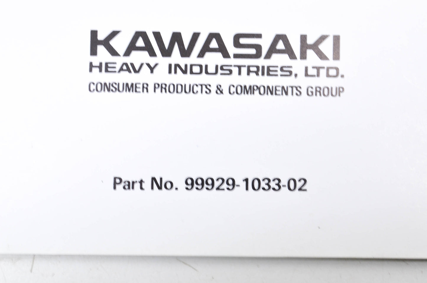 OEM Kawasaki 99929-1033-02 Jet Ski Training Manual NOS