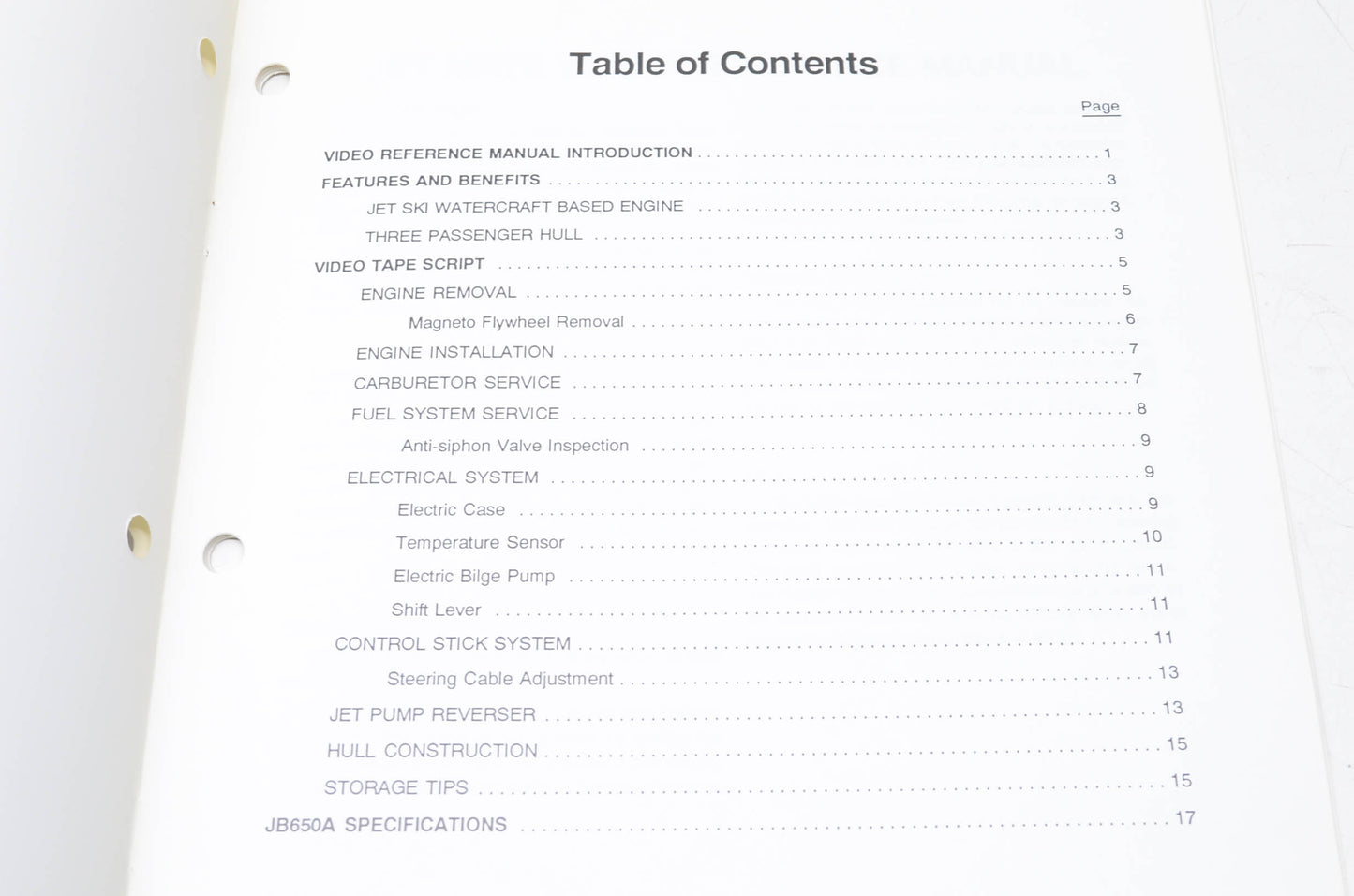 New OEM Kawasaki Jet Mate Watercraft Video Reference Manual NOS