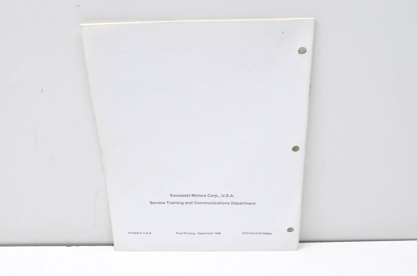 OEM Kawasaki STC-FULSYSVRM89 Watercraft Fuel Systems Video Reference Manual