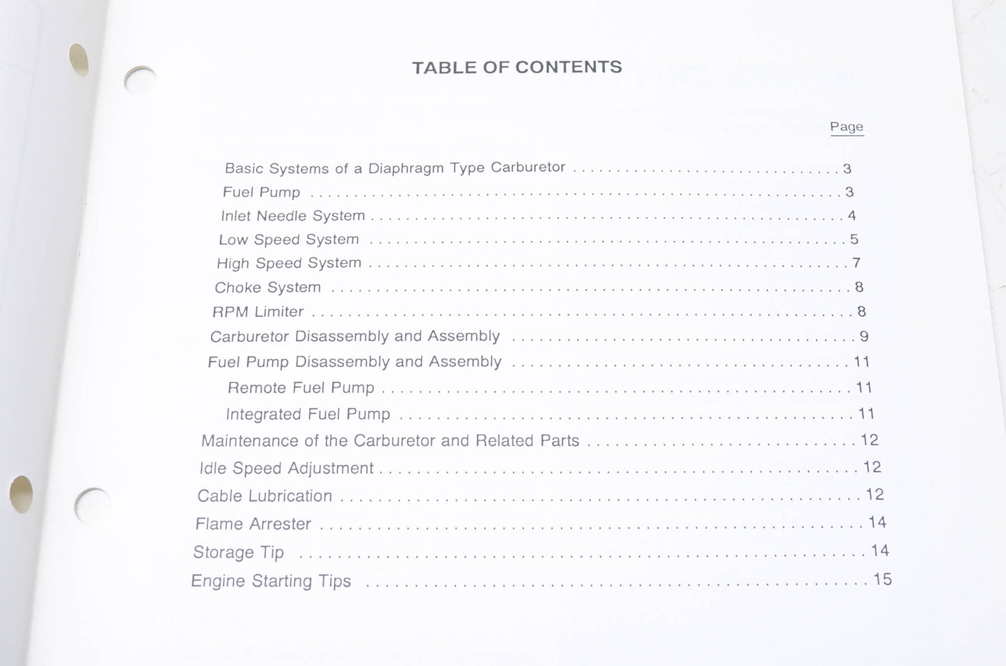 OEM Kawasaki STC-FULSYSVRM89 Watercraft Fuel Systems Video Reference Manual