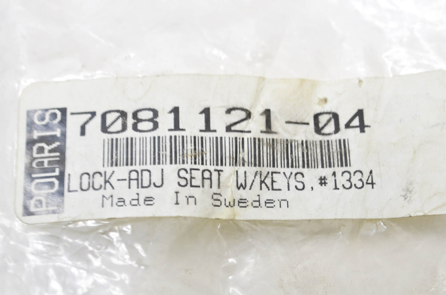 OEM Polaris 7081121-04 Adjustable Seat Lock w/ Keys NOS
