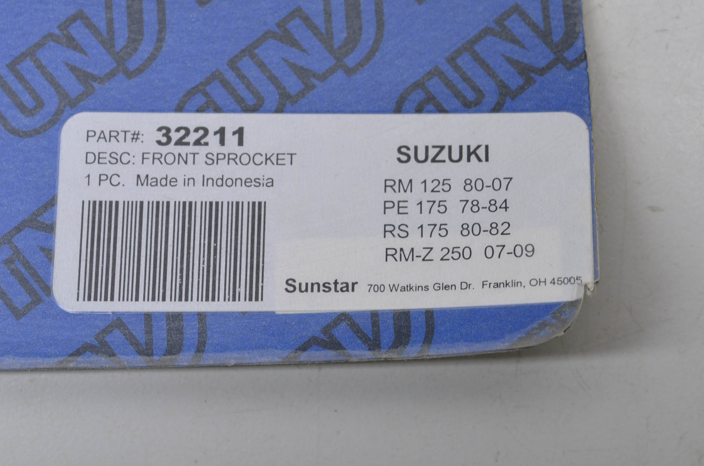 Sunstar 32211 Front Sprocket 11T NOS