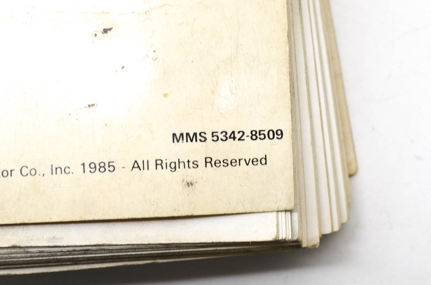 OEM Honda 1981-1985 U.S. Models Motorcycle, ATV, Motor Scooter Spec Manual