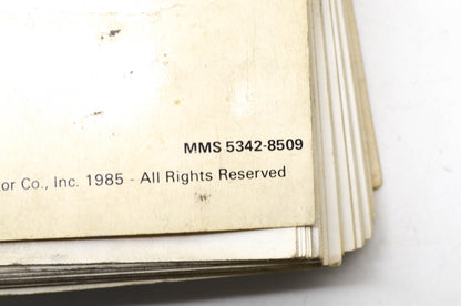 OEM Honda 1981-1985 U.S. Models Motorcycle, ATV, Motor Scooter Spec Manual