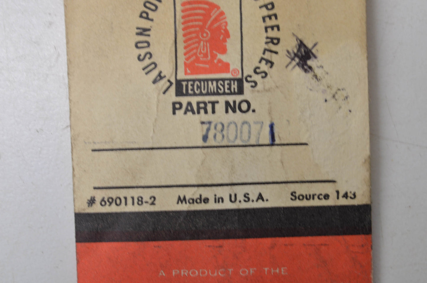 New Tecumseh Thrust Bearing NOS