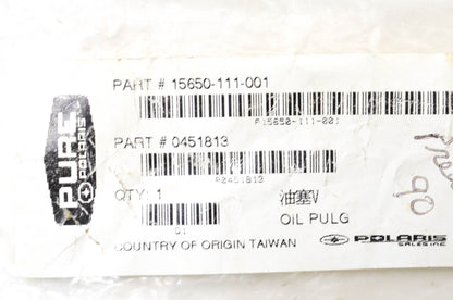New OEM Polaris Oil Plug NOS