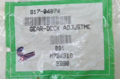 New MTD 917-04074 Deck Adjustment Gear NOS