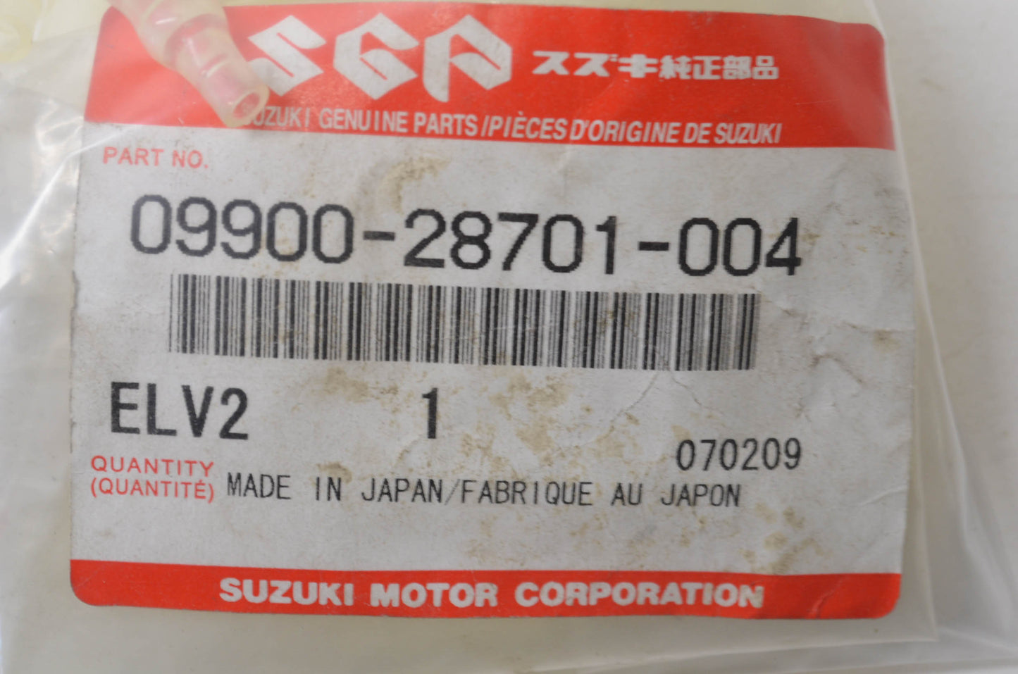 OEM Suzuki 09900-28701-004 Insulated Sleeve Qty 2 NOS
