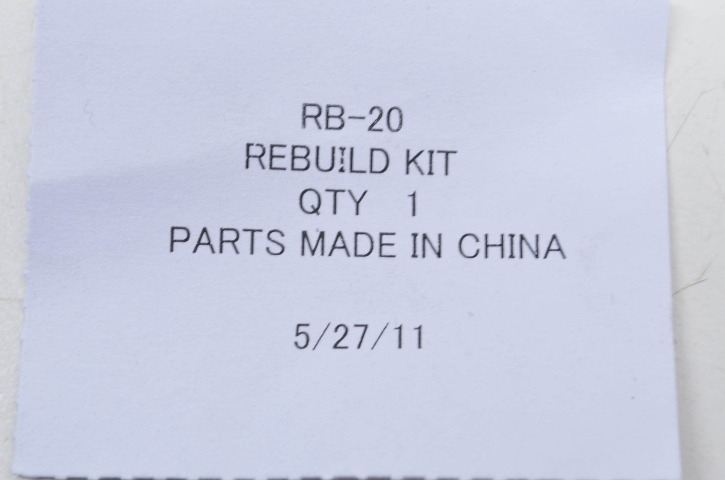 New ZAMA Carburetor Rebuild Kit NOS