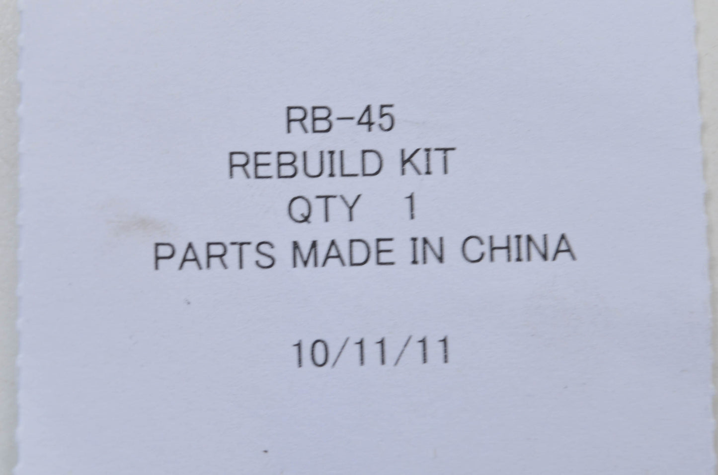 New ZAMA Carburetor Rebuild Kit NOS